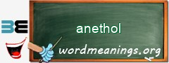 WordMeaning blackboard for anethol